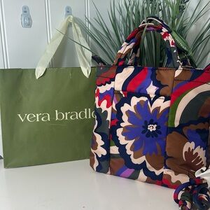 Vera Bradley mini tote with body cross multi colored